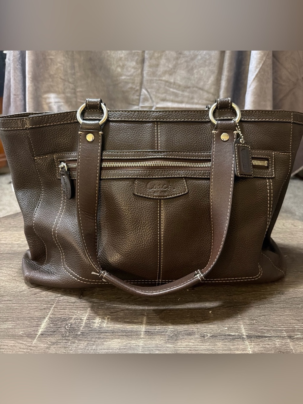 Vintage COACH Penelope Handbag Shoulder Bag Luxury Leather Satchel F14684